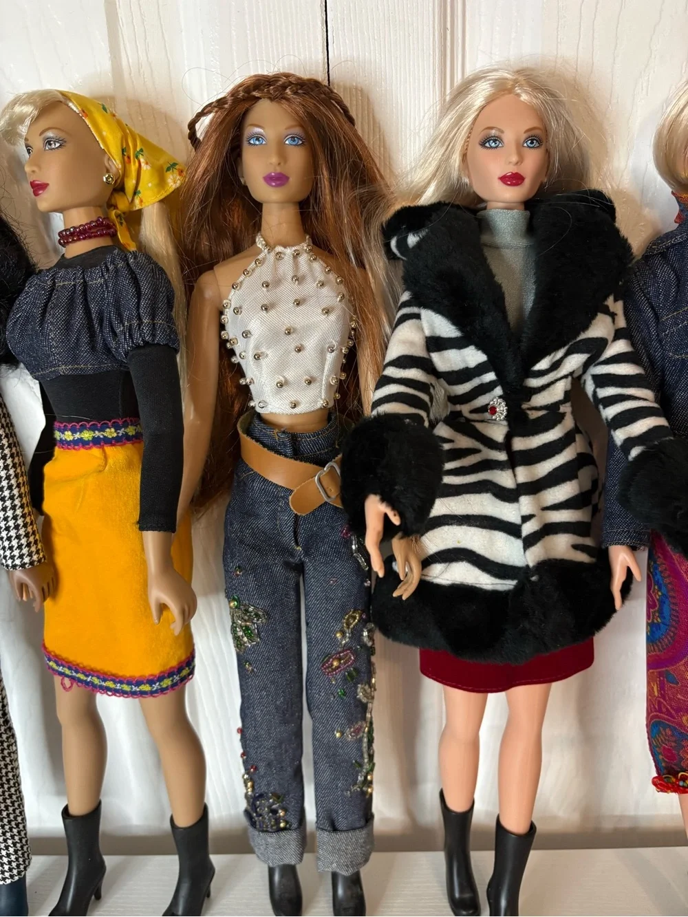 Lot of 6 Jakks Pacific Elle Trendwatch 15” Fashion Dolls City Chic Walk on Wild